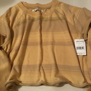 NWT Free People Long Sleeve Crop Shirt